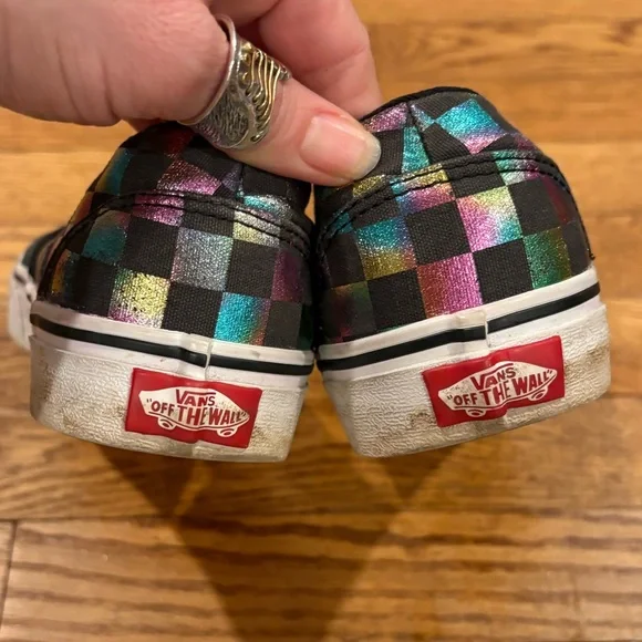 Vans iridescent slip on skate shoes size 8.5 - Picture 5 of 7